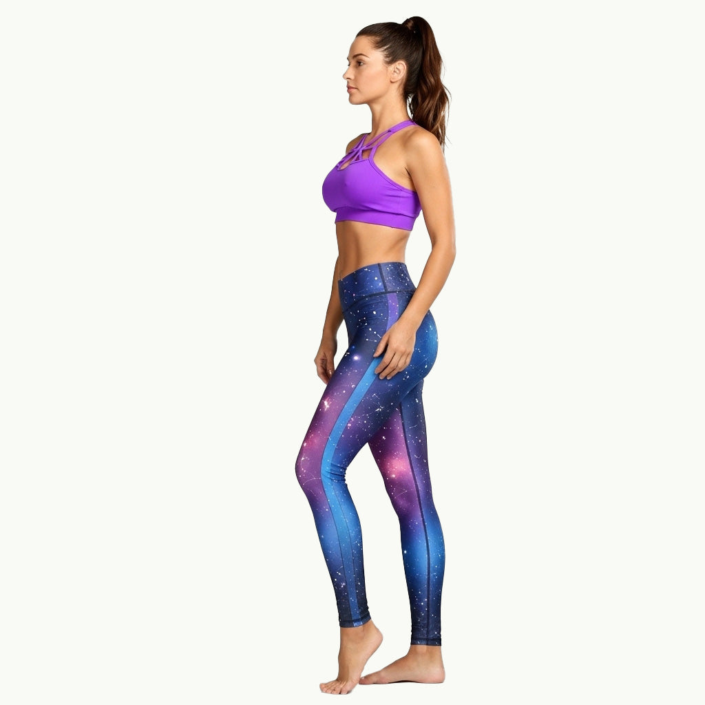 Conjunto de gimnasio sublimado cósmico astral - Vibras espaciales