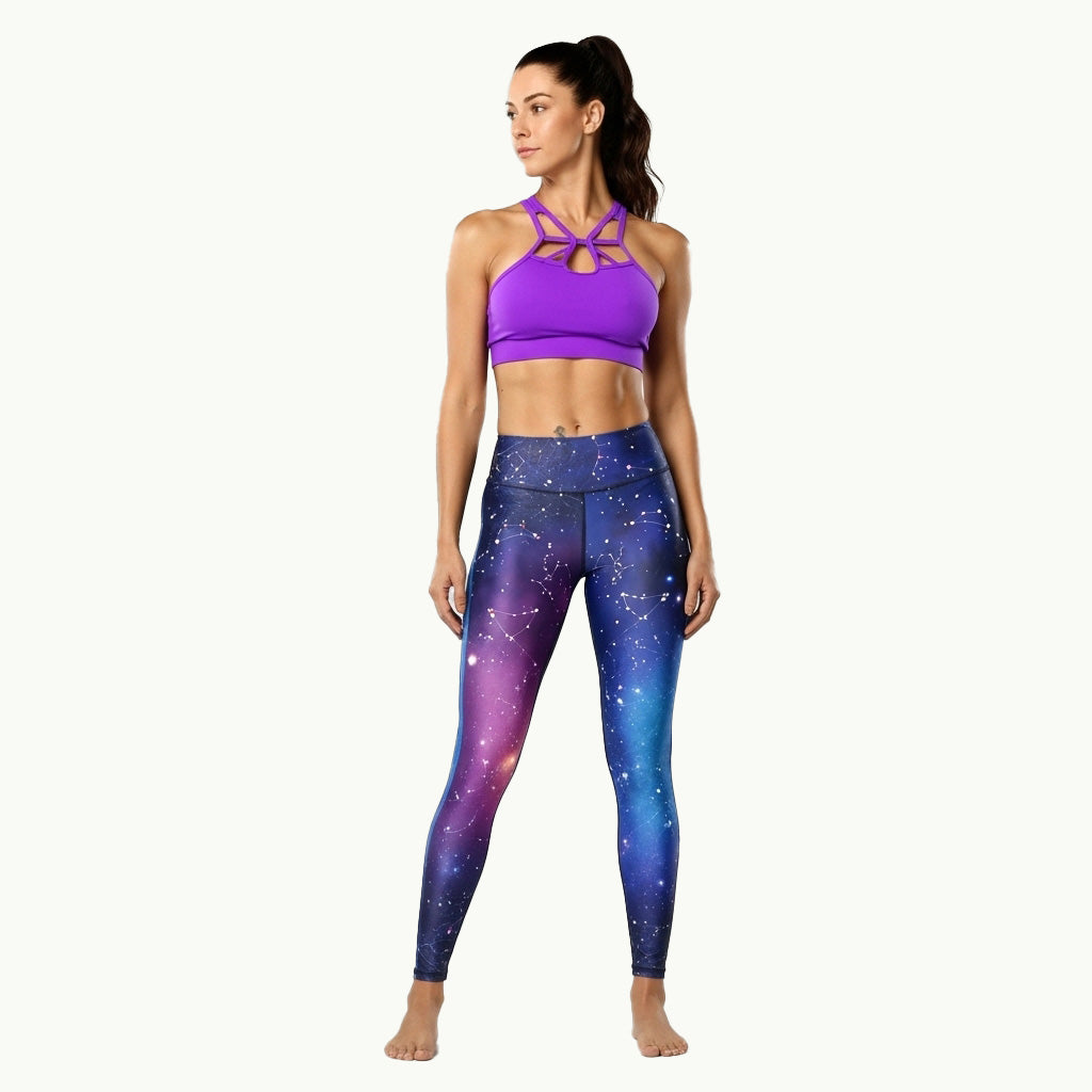 Conjunto de gimnasio sublimado cósmico astral - Vibras espaciales