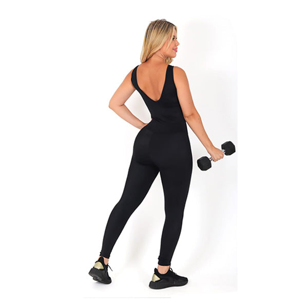 Black Bodysuit Macaco Jumpsuit - Black