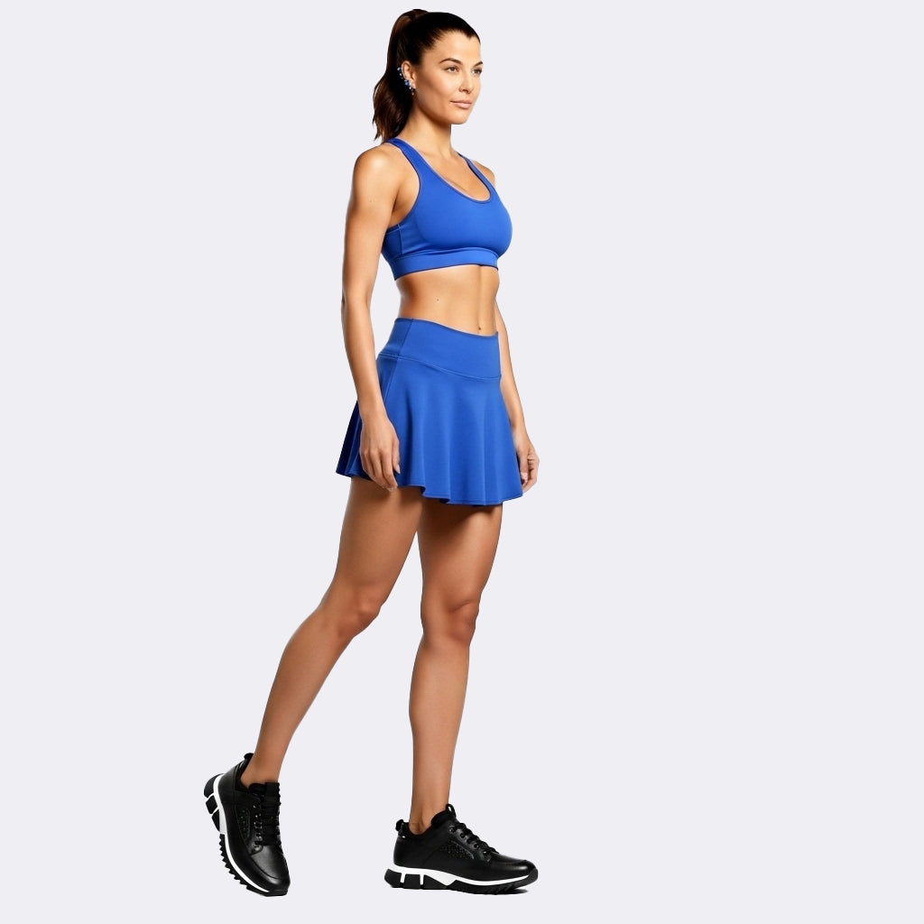 Blue Twirl Garota Skirt Set - Blue