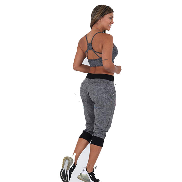 Grey Flow 3/4 Only Jogger Small - Grey