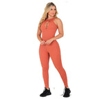 Earth Tone Macaco Jumpsuit - Terracota