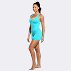 Shorts Macaco sin espalda con borde esmeralda - Esmeralda