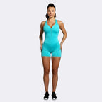 Emerald Edge Backless Macaco Shorts - Emerald