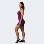 Lavender Edge Backless Macaco Shorts - Lavender