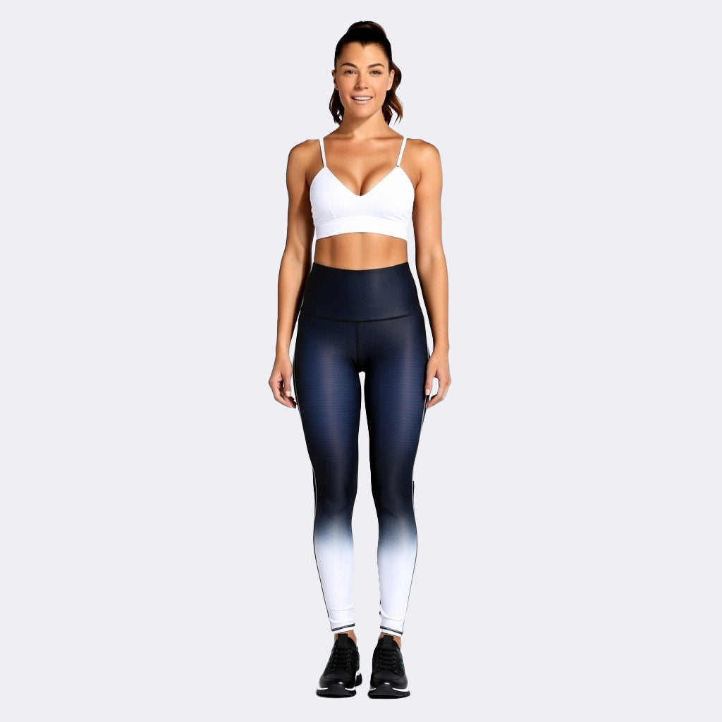 Fit Mono Tummy Control Leggings - Black & White