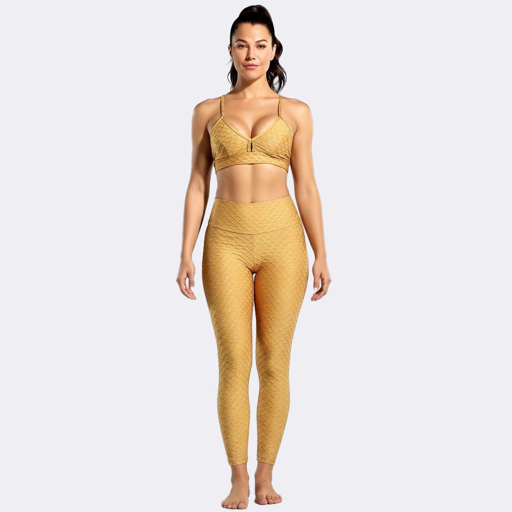 Gold Mystery Texturized Push-Up Set - Gold