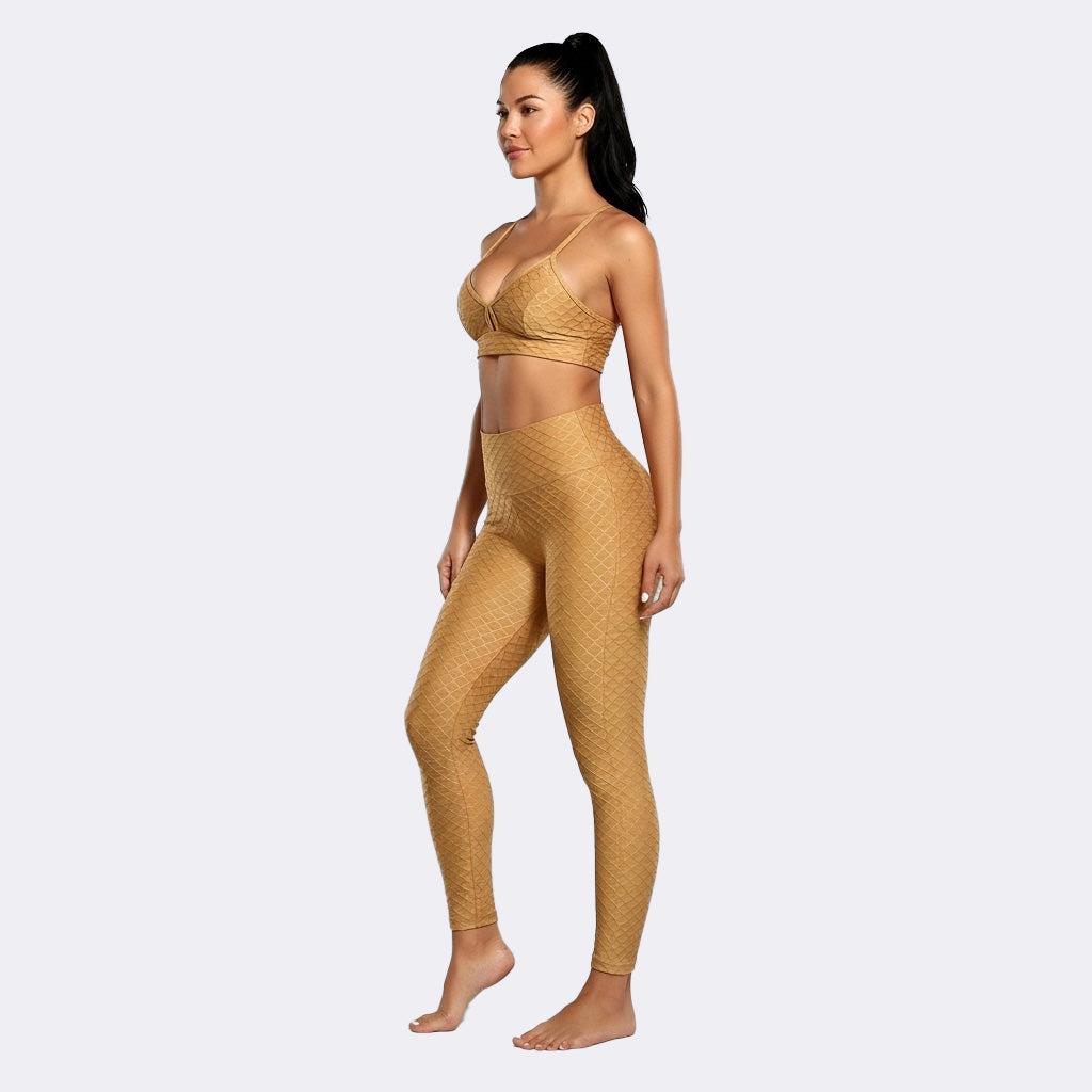Gold Mystery Texturized Push-Up Set - Gold