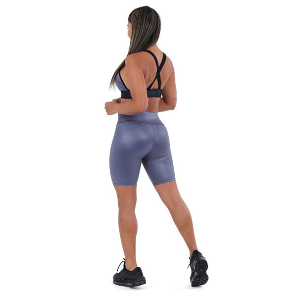 Grey Biker Chic Leather Set - Grey