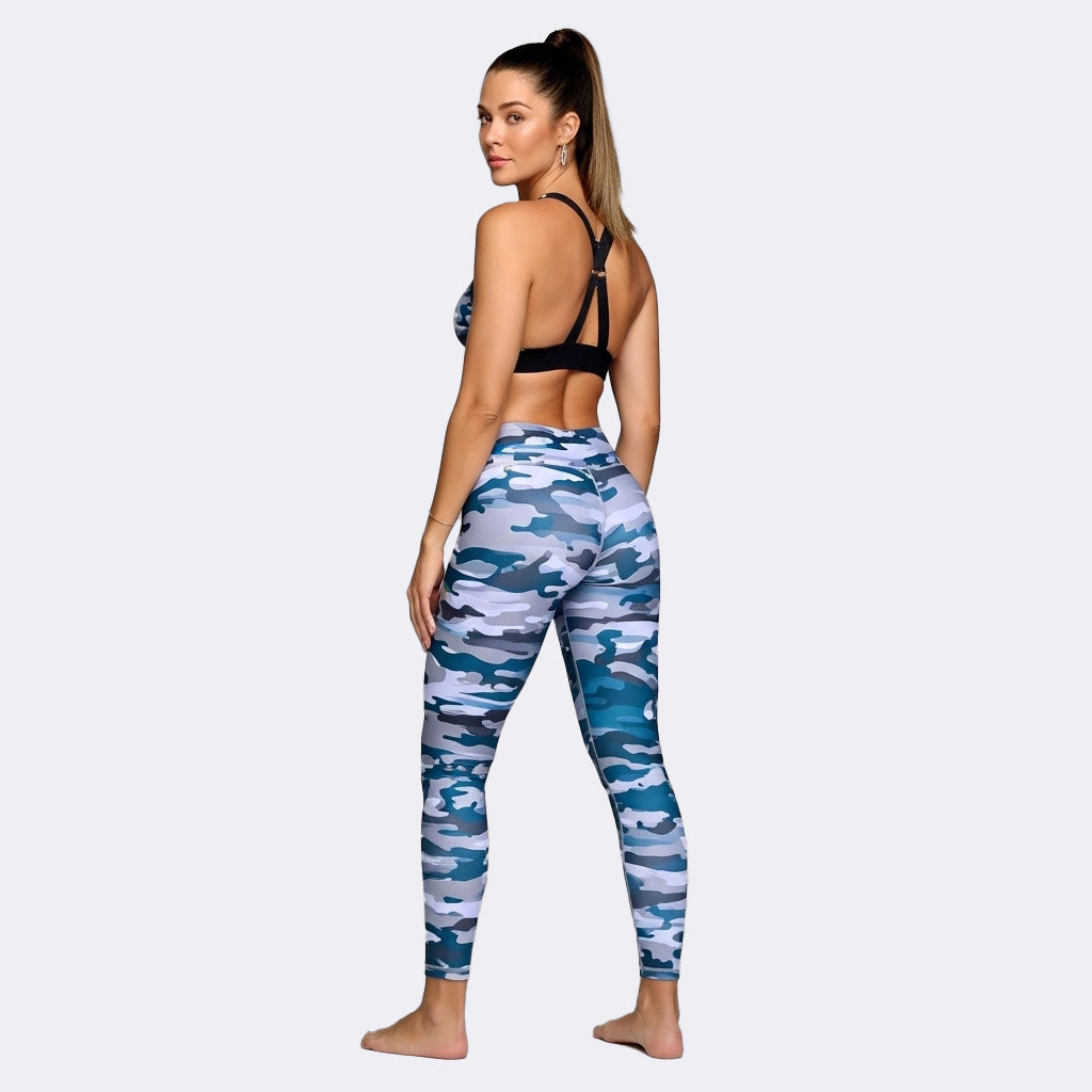 Conjunto deportivo estampado Grey Warrior - Camuflaje gris