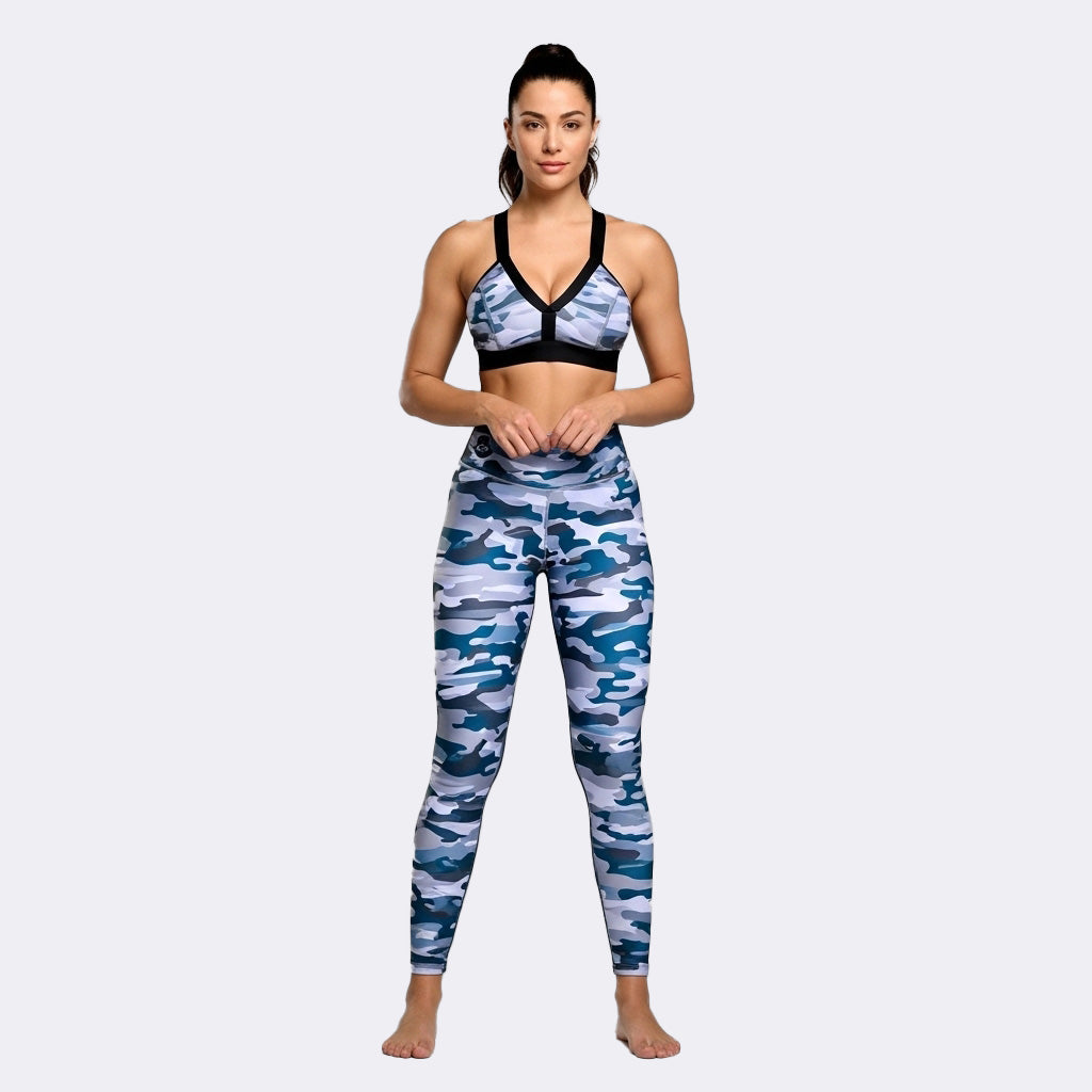 Conjunto deportivo estampado Grey Warrior - Camuflaje gris