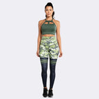 Jungle Slim Tummy Control Leggings - Green Camo