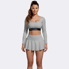 Conjunto de falda de manga larga