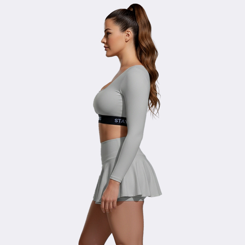 Conjunto de falda de manga larga