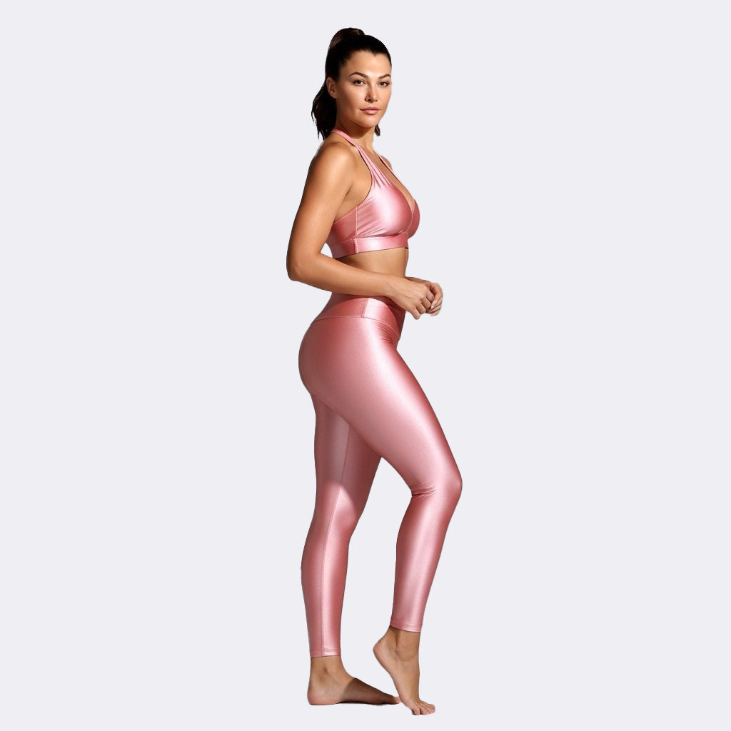 Set metálico brillante rosa - Rosa