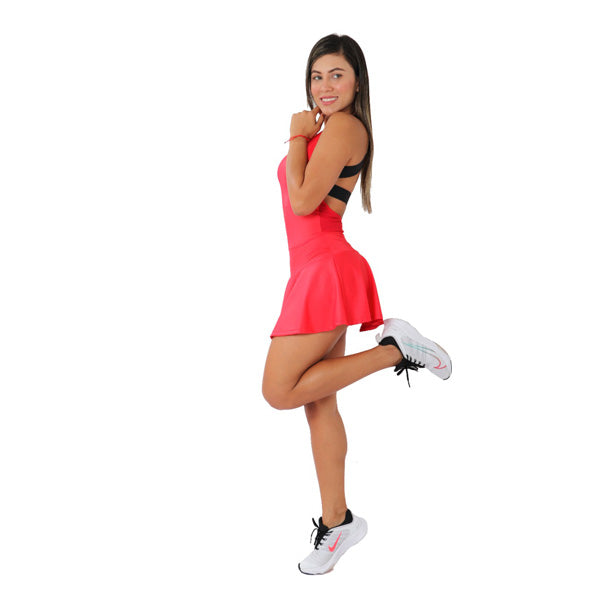 Red Garota Mini Skirt Dress - Red