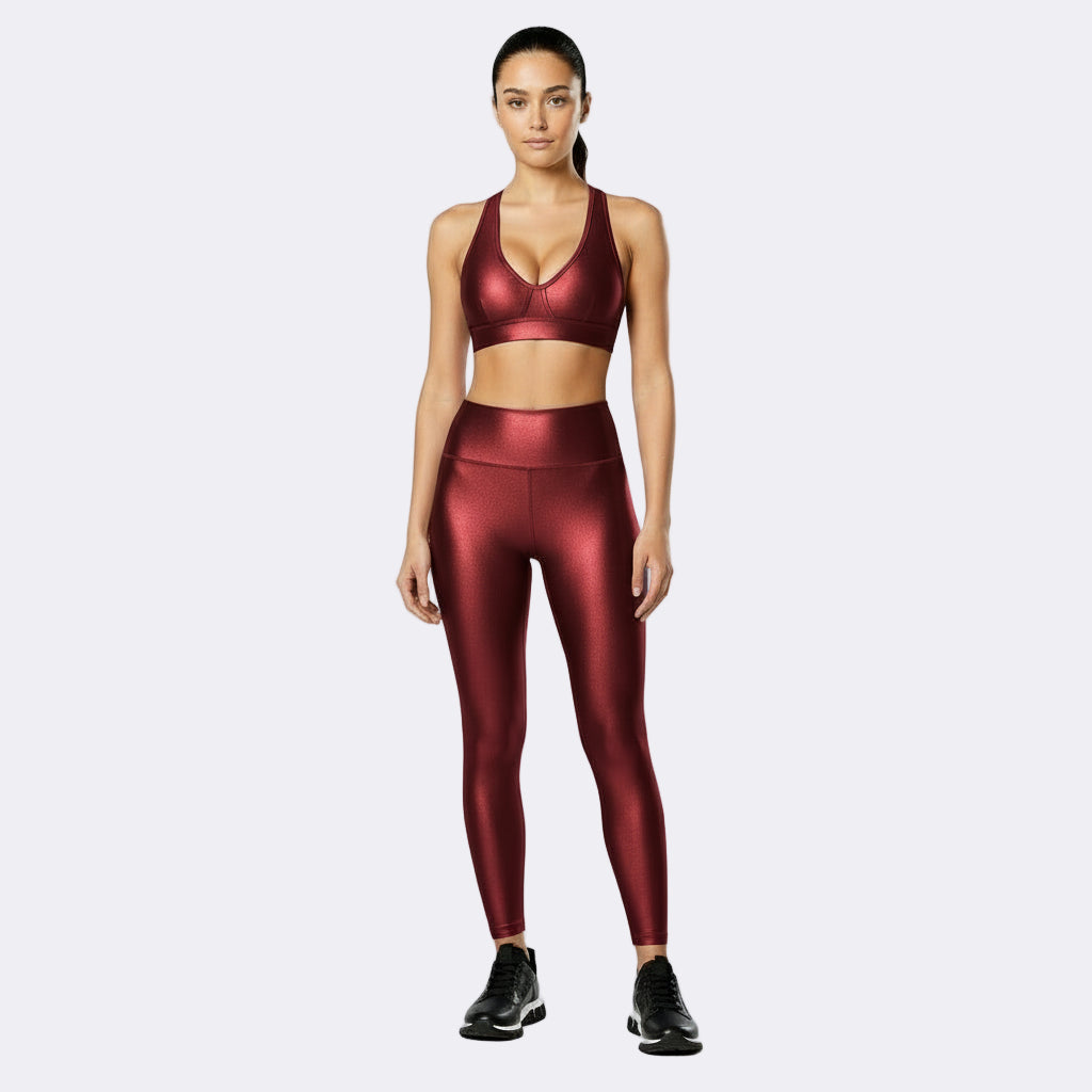 Red Shimmer Metallic Set - Red