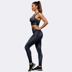 Stained Classic PushUp Leggings Set - Denim