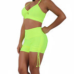 Lemon Zest Brazilian Push-Up Short Set - Lemon