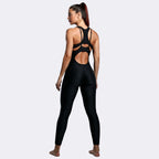 Texturized Jumpsuit Long - Black