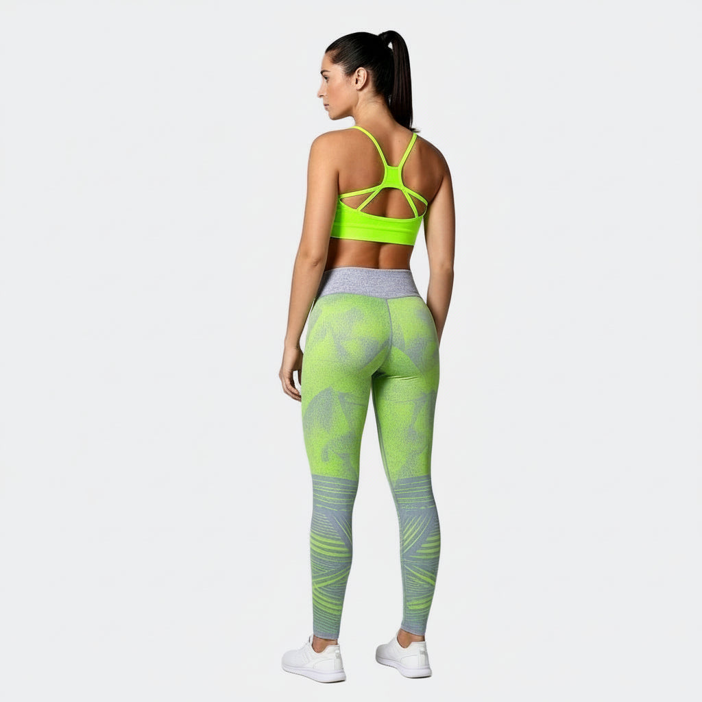 Neon Sublimated Gym Set - Electric Green
