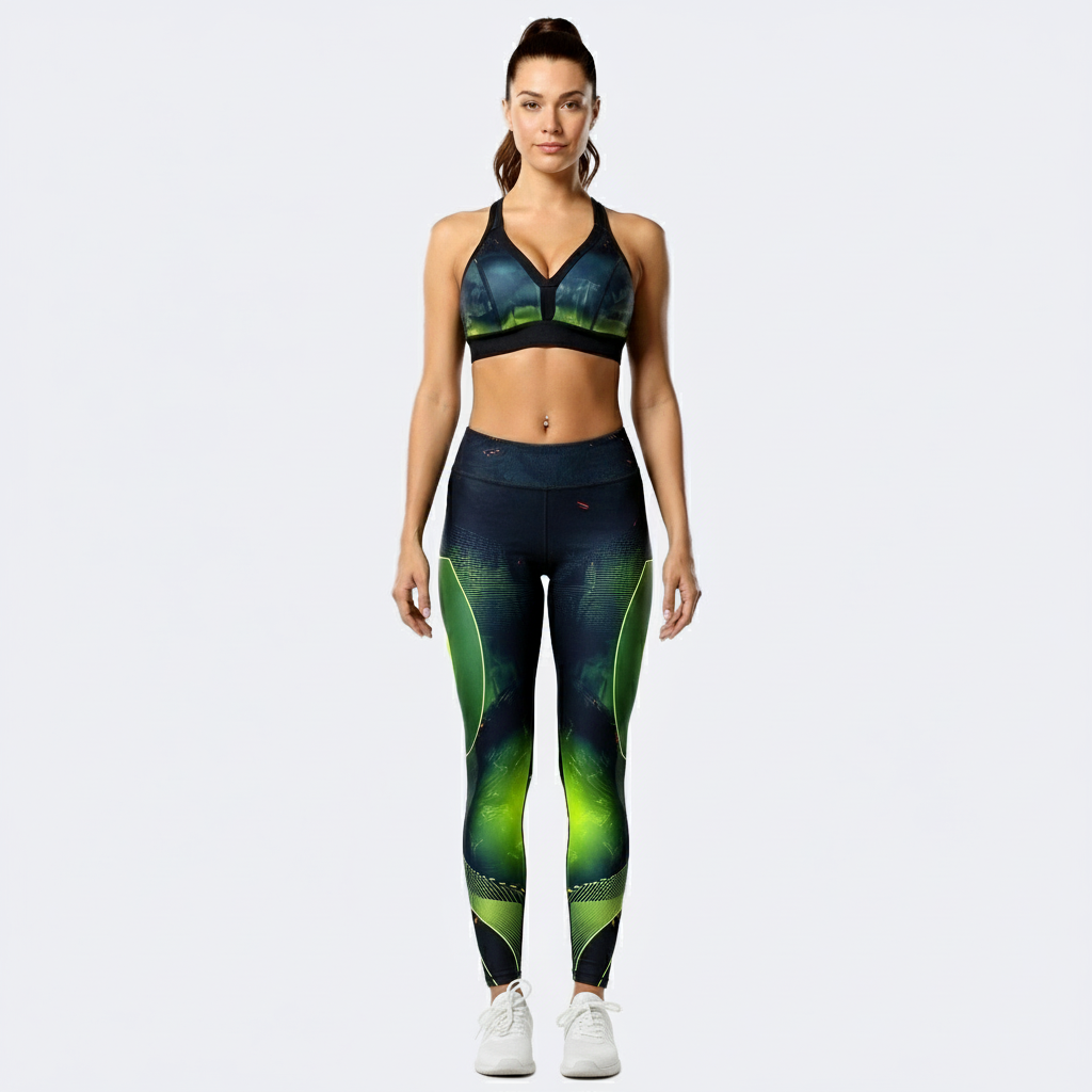Nature's Call Printed Gym Set - Green Life
