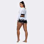 Conjunto de pantalones cortos impermeables con licra interior