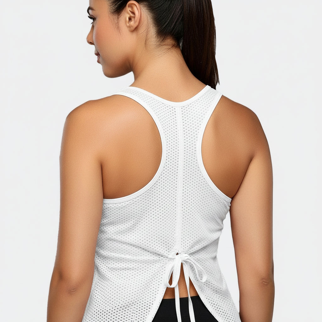 White Adjust Adjustable Back Top - White