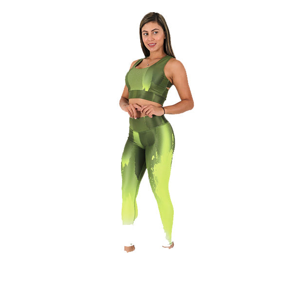 Green Warrior Push-Up Set - Green Crossed Back