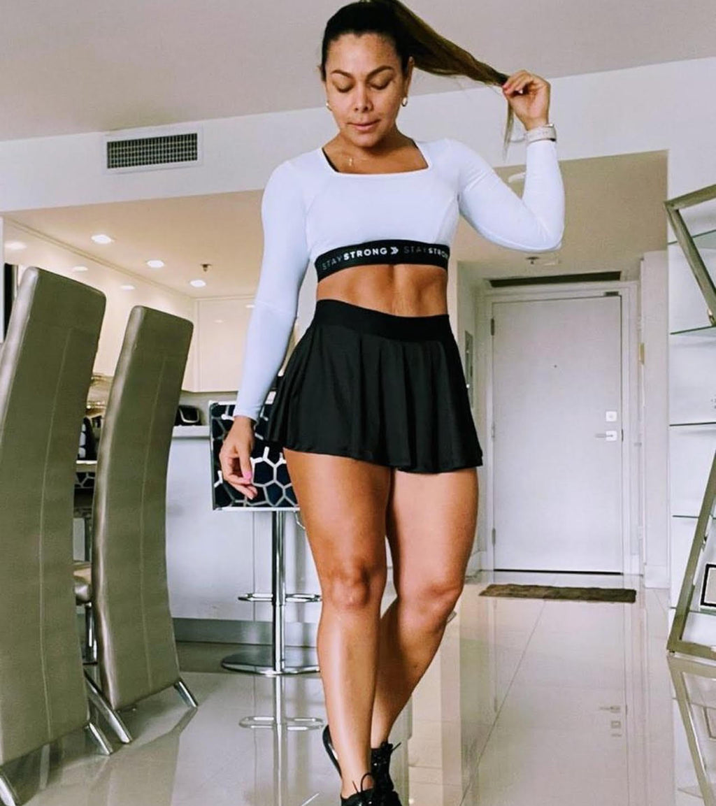 Conjunto de falda de manga larga