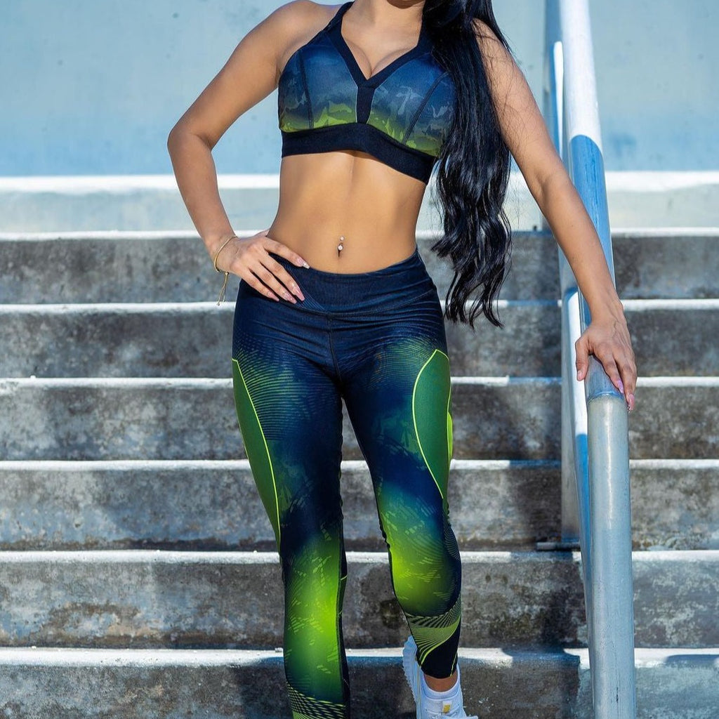 Nature's Call Printed Gym Set - Green Life