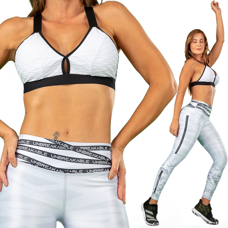 Conjunto de gimnasio Victory Pure Sublimated - Blanco irrompible