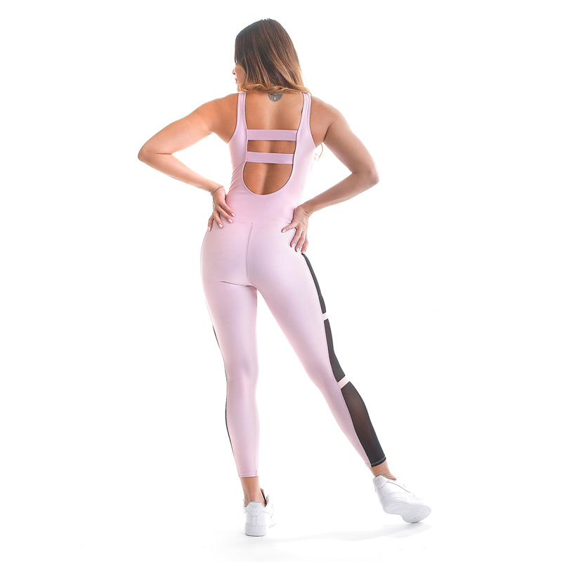 Pink Athlete Sublimated Macaco Bodysuit - Pink