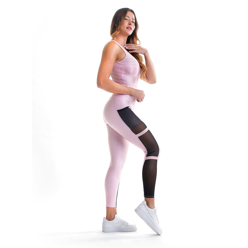 Pink Athlete Sublimated Macaco Bodysuit - Pink