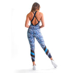 Light Breeze Sublimated Macaco Bodysuit - Light Blue