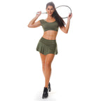 Green Motion Garota Skirt Single - Olive Green