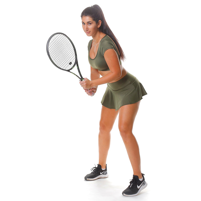 Green Motion Garota Skirt Single - Olive Green