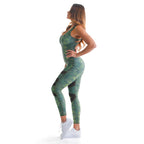 Green Jungle Sublimated Macaco Bodysuit - Green Camo