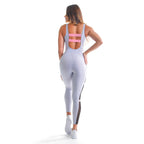 Go Girl Vibes Sublimated Macaco Bodysuit - Grey