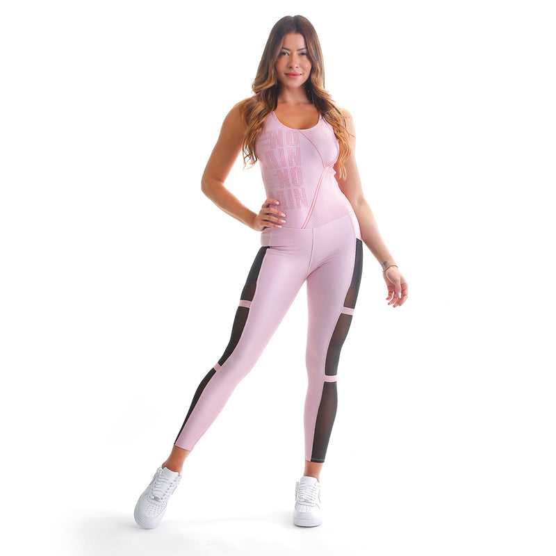 Pink Athlete Sublimated Macaco Bodysuit - Pink