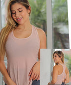 Peach Adjust Adjustable Back Top - Peach