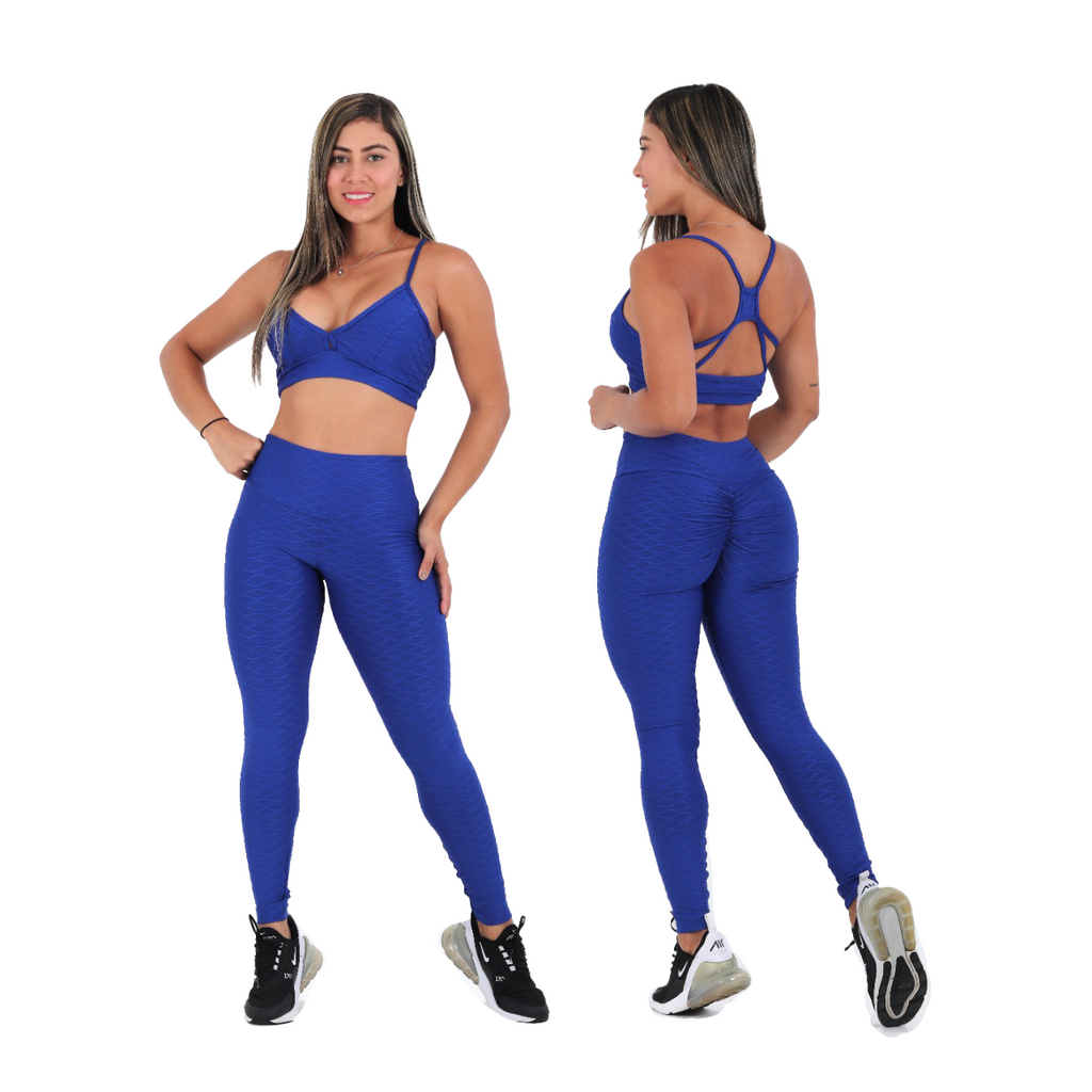 Blue Mystery Texturized Push-Up Set - Royal Blue